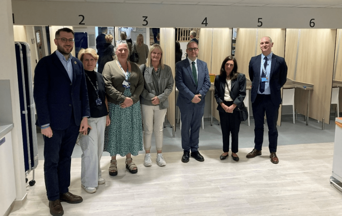 MSPs visiting The Thistle safer drug consumption facility in Glasgow